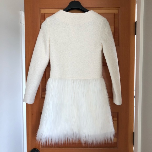 Dress coat with faux fur - Picture 2 of 4